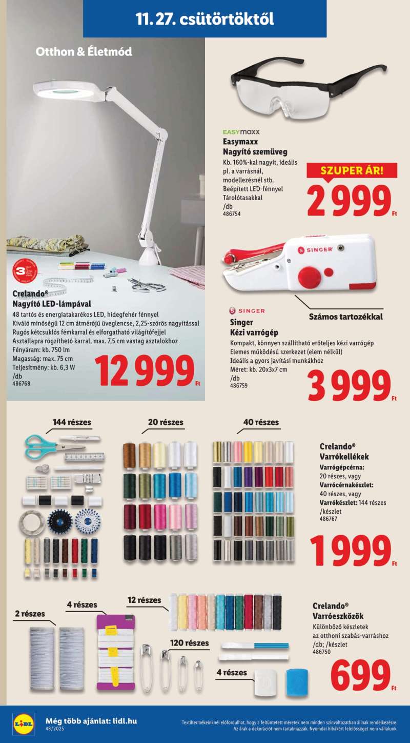 Lidl Akciós Újság NonFood 8 oldal