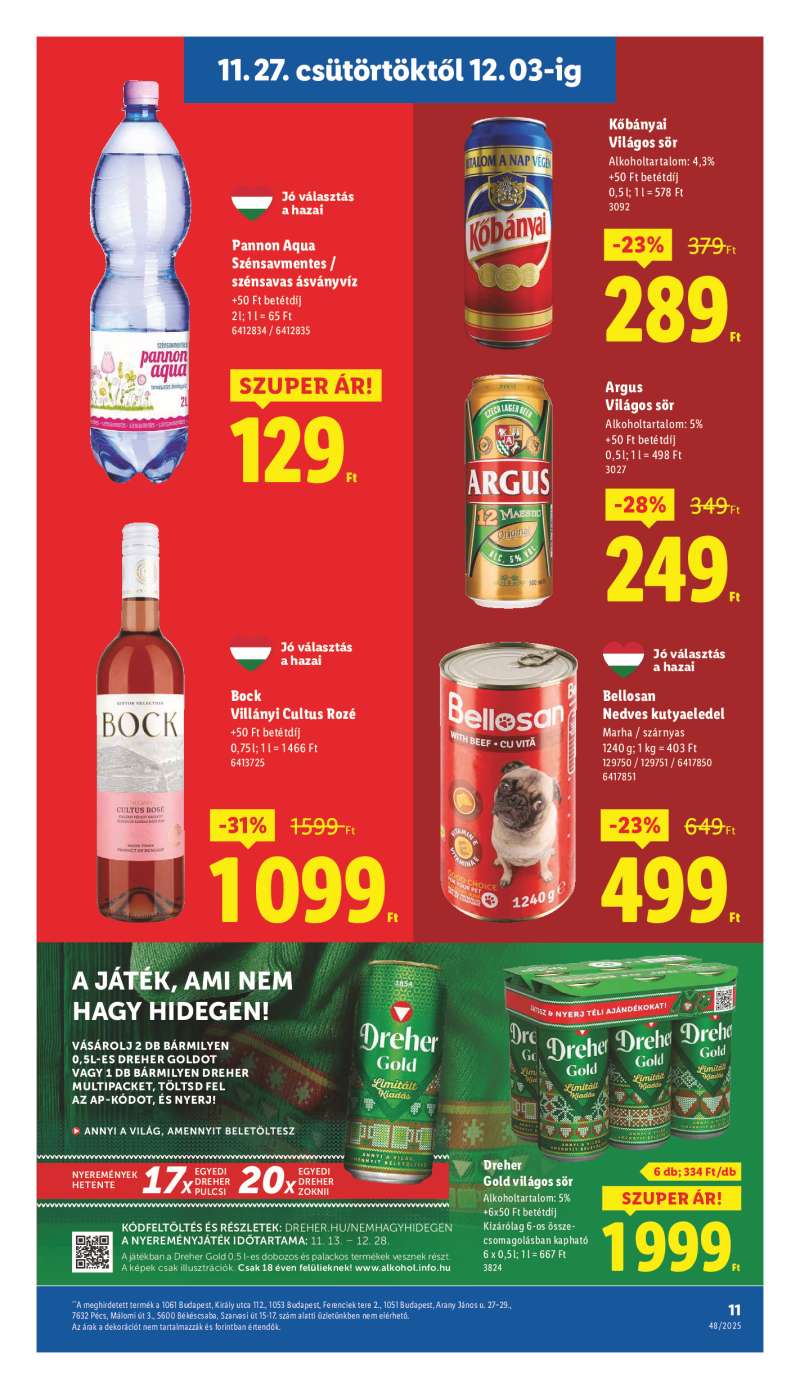 Lidl Érvényes 11.27-től 11 oldal