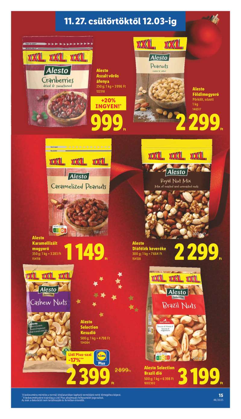 Lidl Érvényes 11.27-től 15 oldal