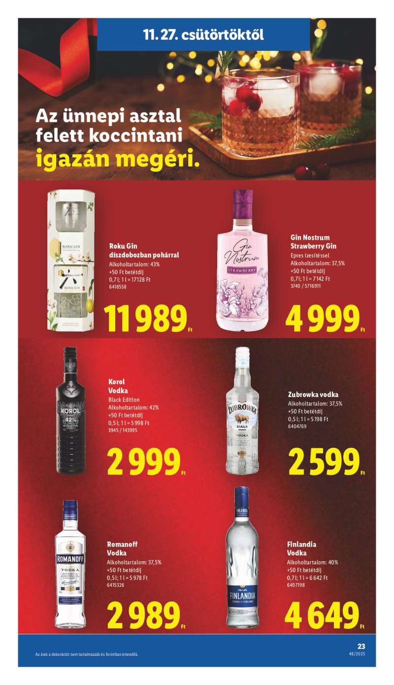 Lidl Érvényes 11.27-től 23 oldal