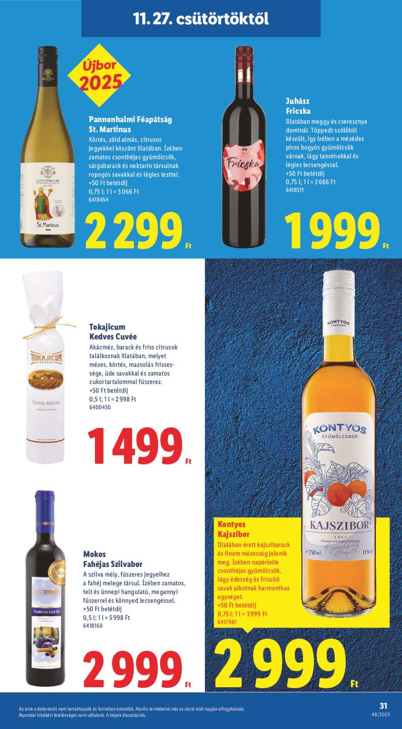 Lidl Érvényes 11.27-től 31 oldal