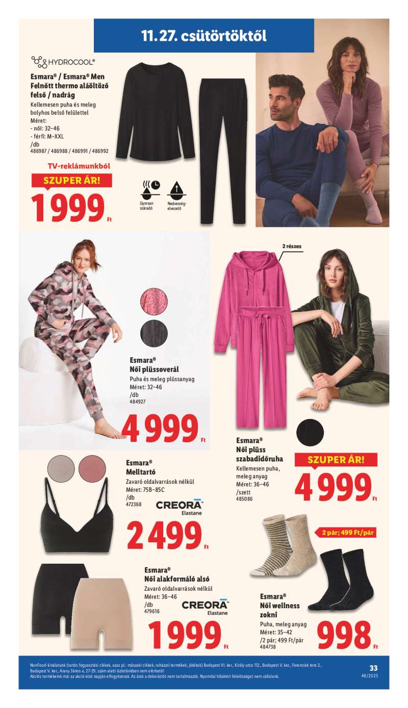 Lidl Érvényes 11.27-től 33 oldal
