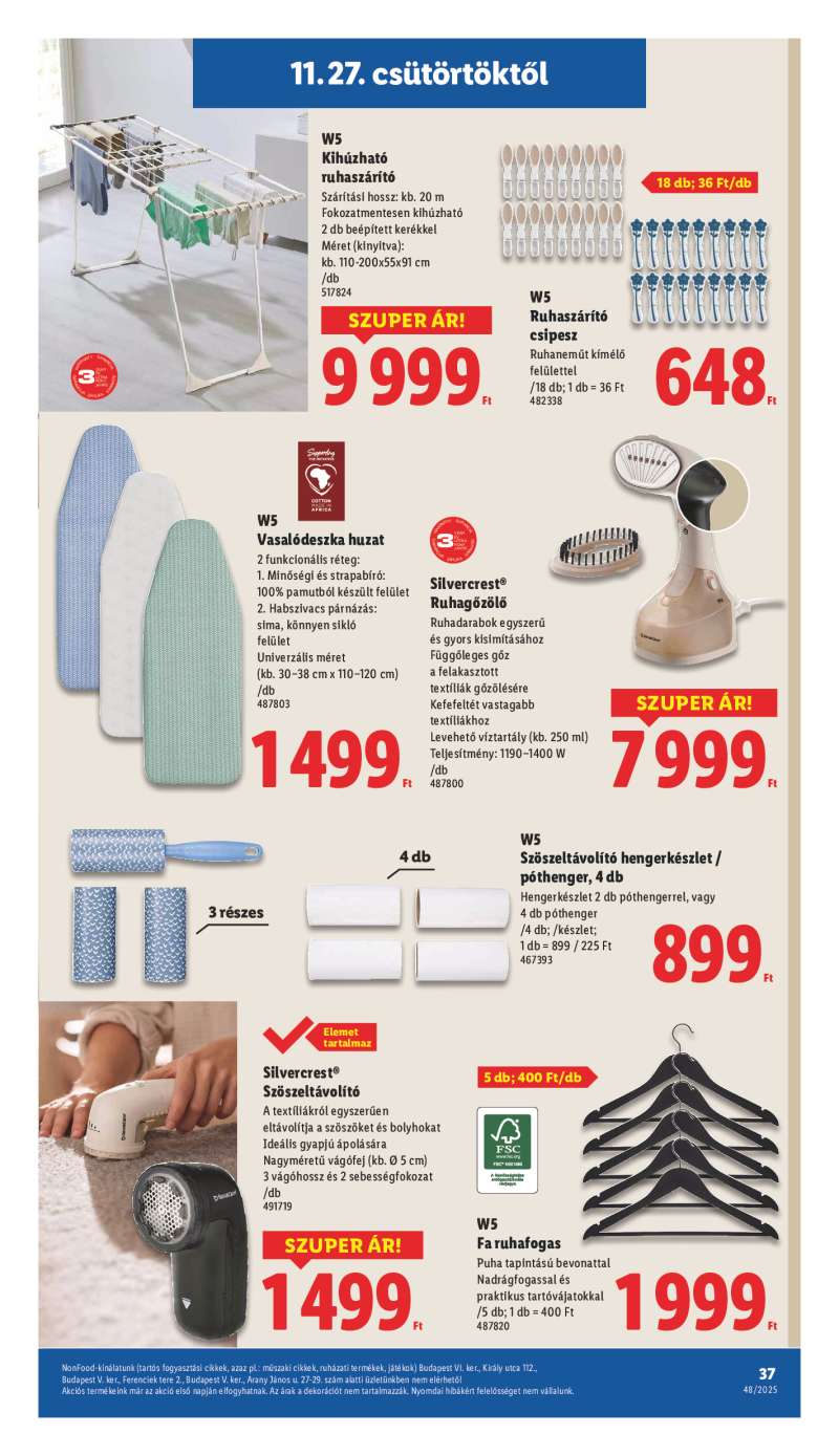Lidl Érvényes 11.27-től 37 oldal