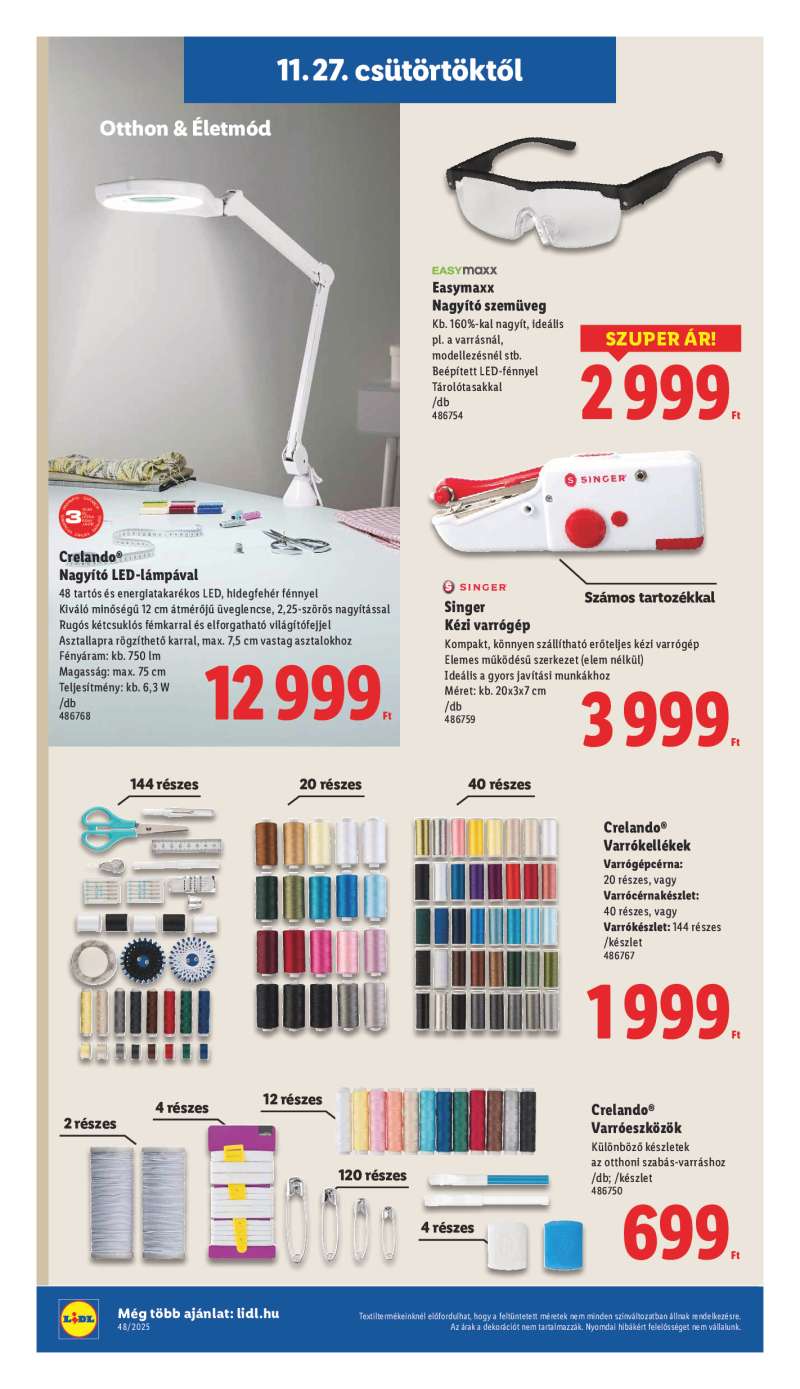 Lidl Érvényes 11.27-től 38 oldal