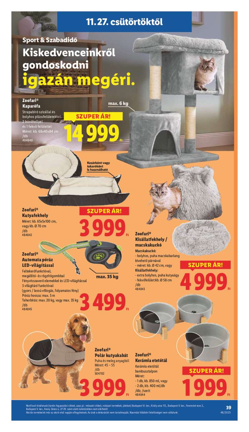 Lidl Érvényes 11.27-től 39 oldal