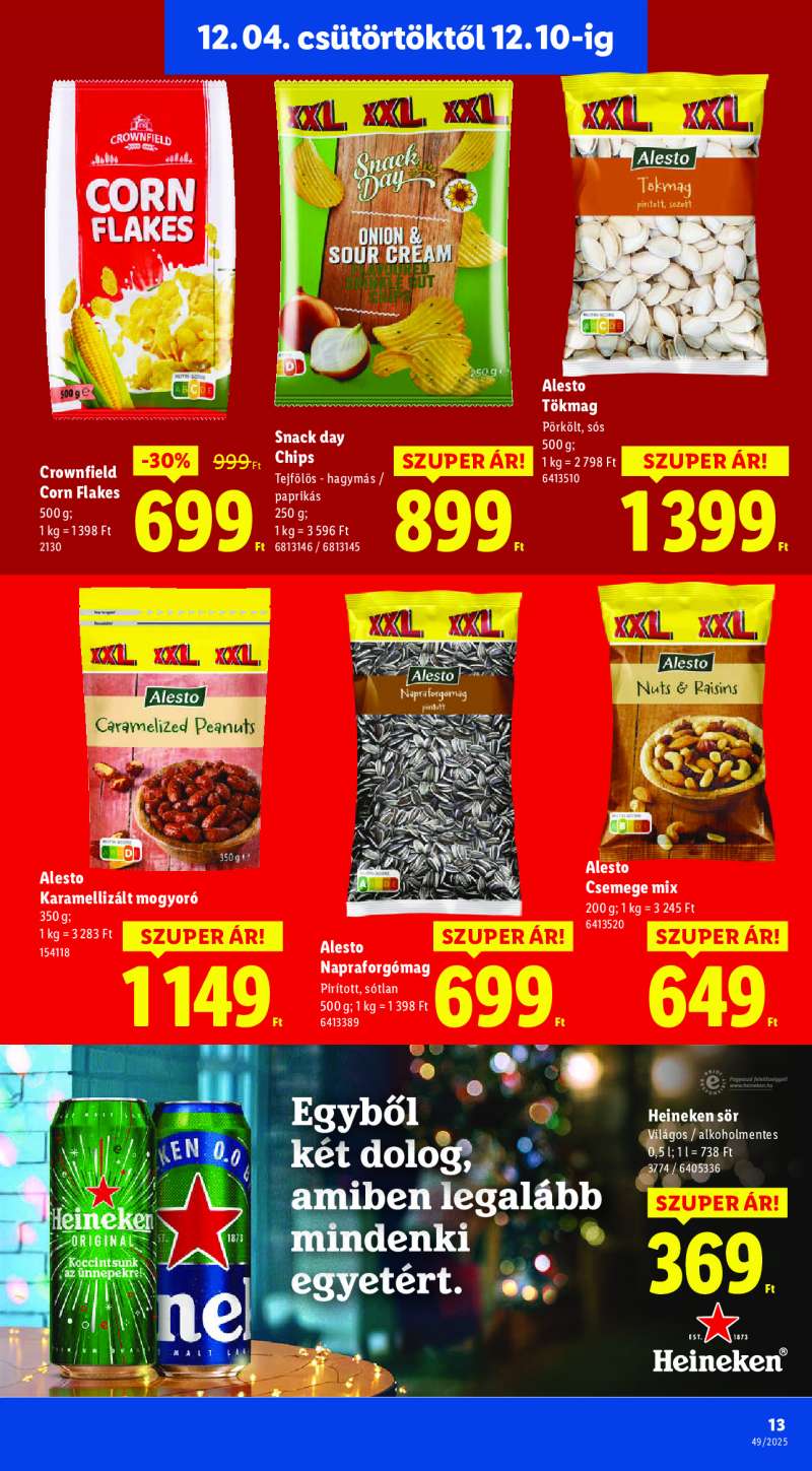 Lidl Érvényes 12.04-től 13 oldal