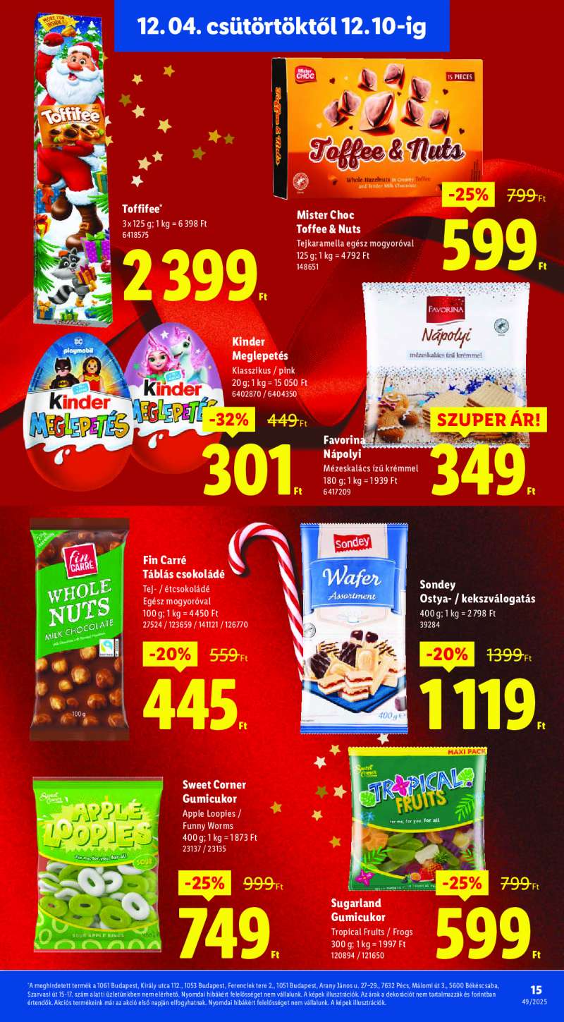 Lidl Érvényes 12.04-től 15 oldal