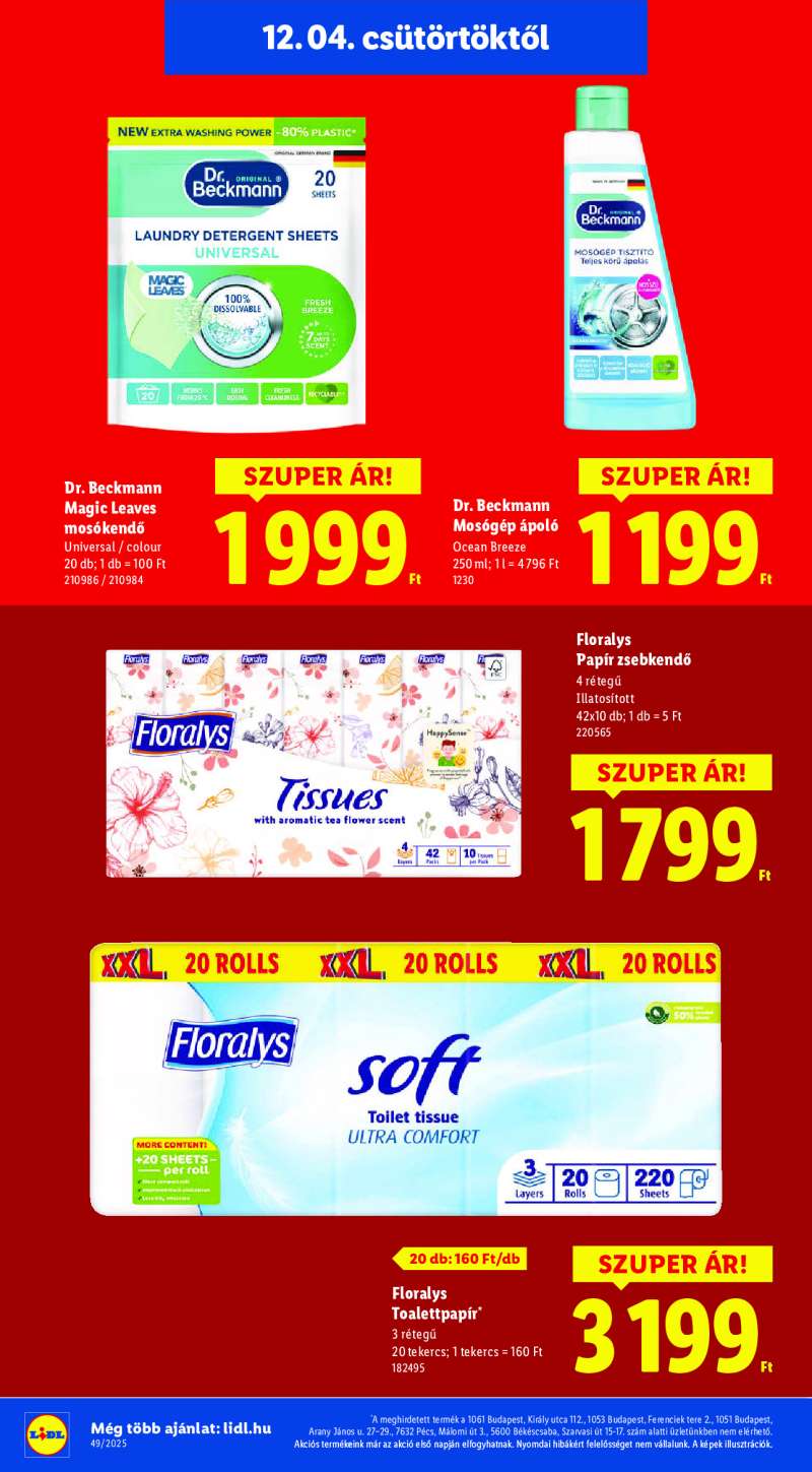 Lidl Érvényes 12.04-től 20 oldal