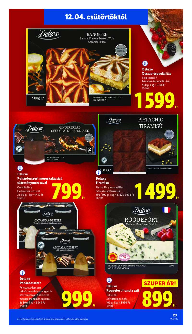 Lidl Érvényes 12.04-től 23 oldal