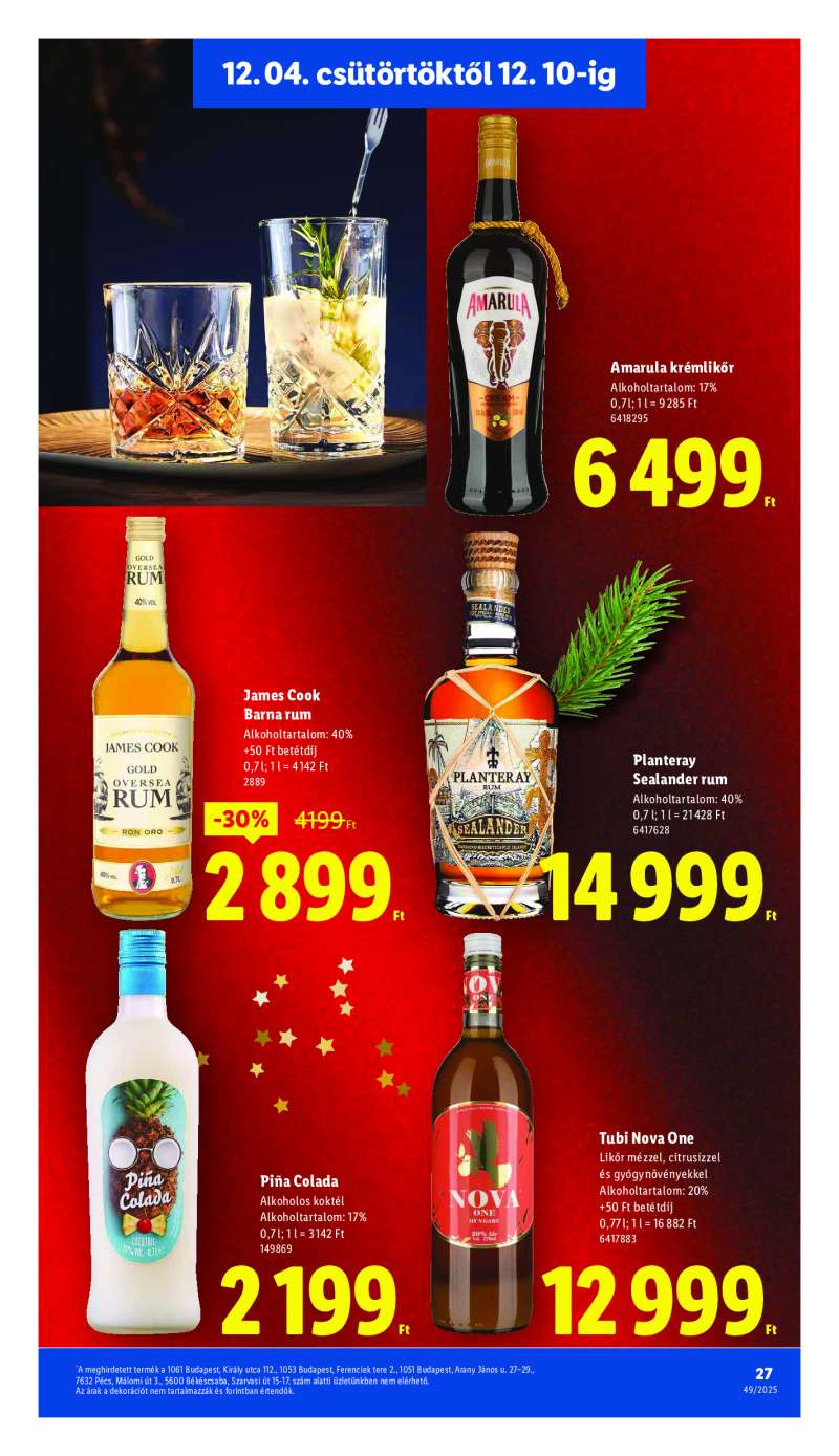Lidl Érvényes 12.04-től 27 oldal