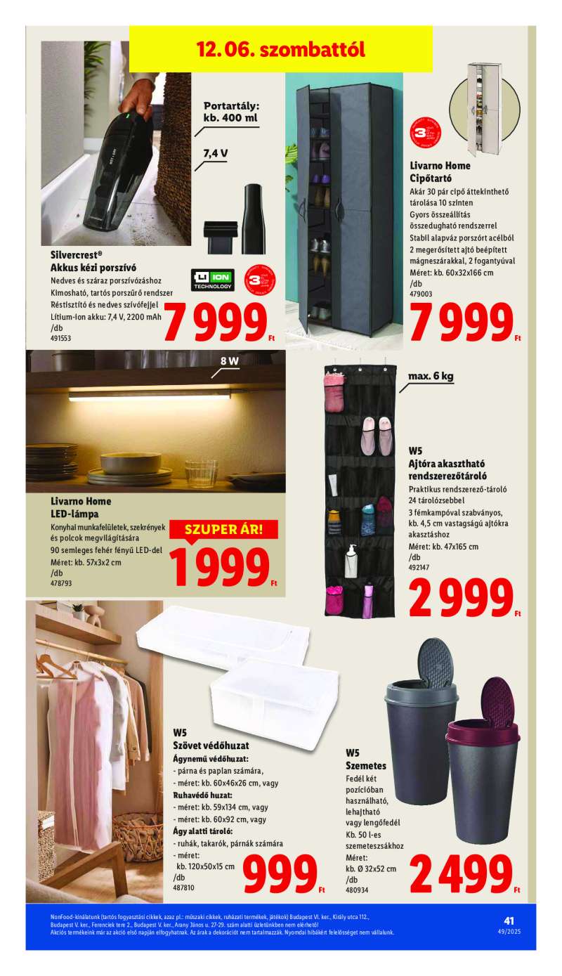 Lidl Érvényes 12.04-től 41 oldal