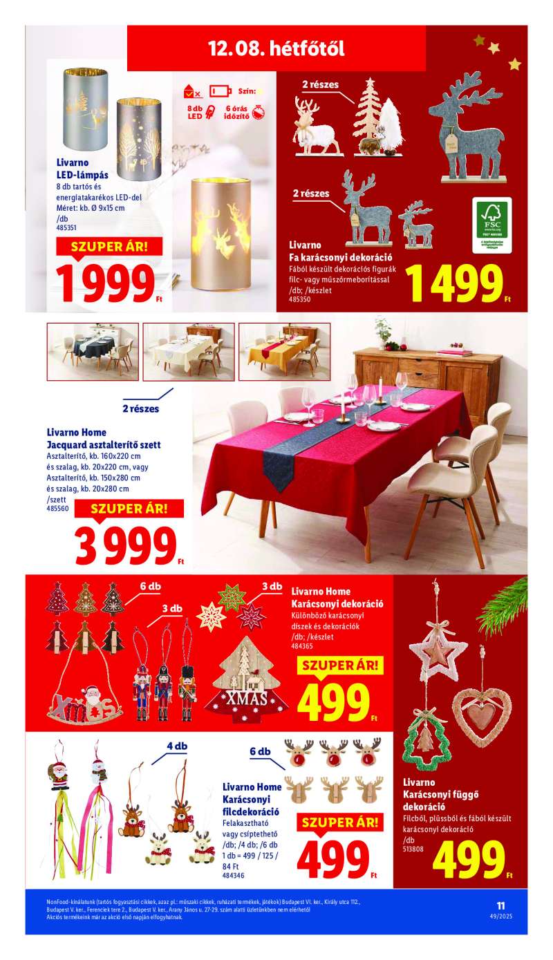 Lidl Érvényes 12.06-tól 11 oldal