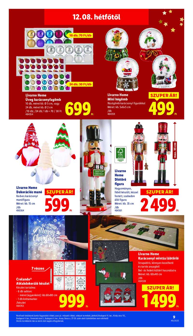 Lidl Érvényes 12.06-tól 9 oldal