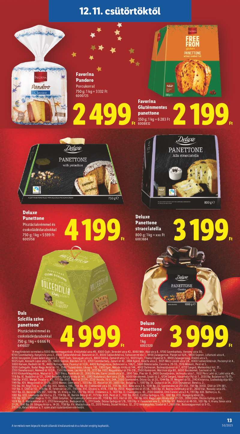 Lidl Érvényes 12.11-től 13 oldal
