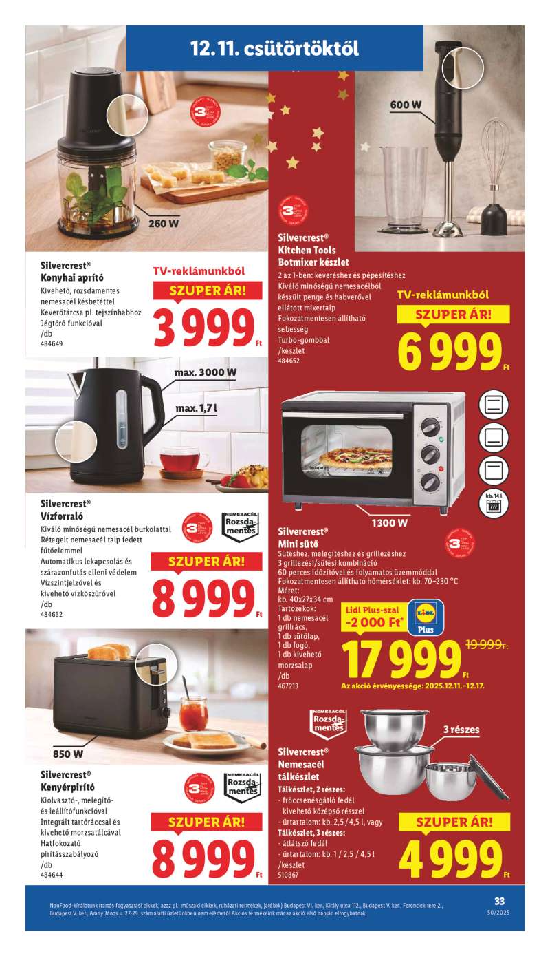 Lidl Érvényes 12.11-től 33 oldal