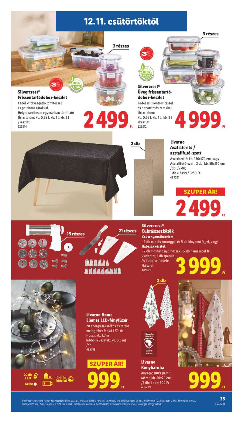 Lidl Érvényes 12.11-től 35 oldal
