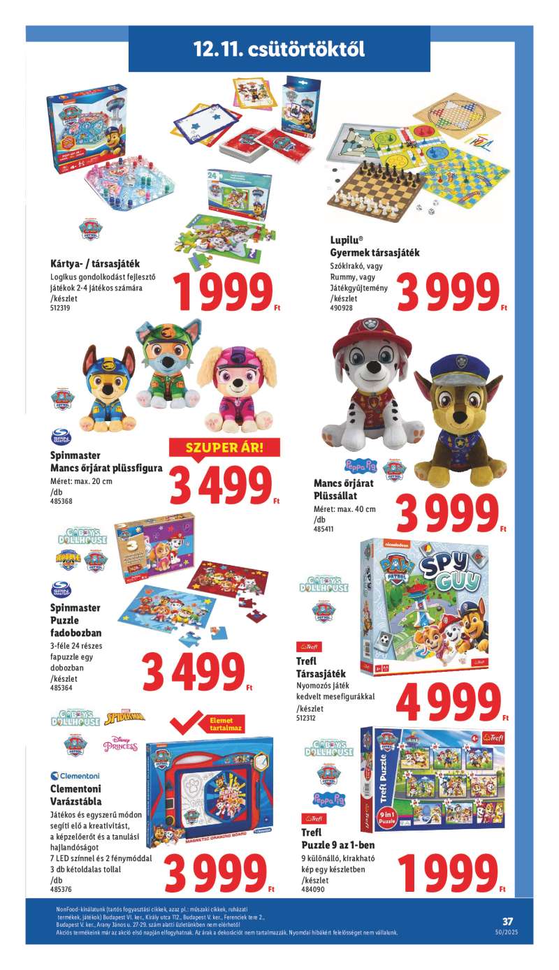 Lidl Érvényes 12.11-től 37 oldal