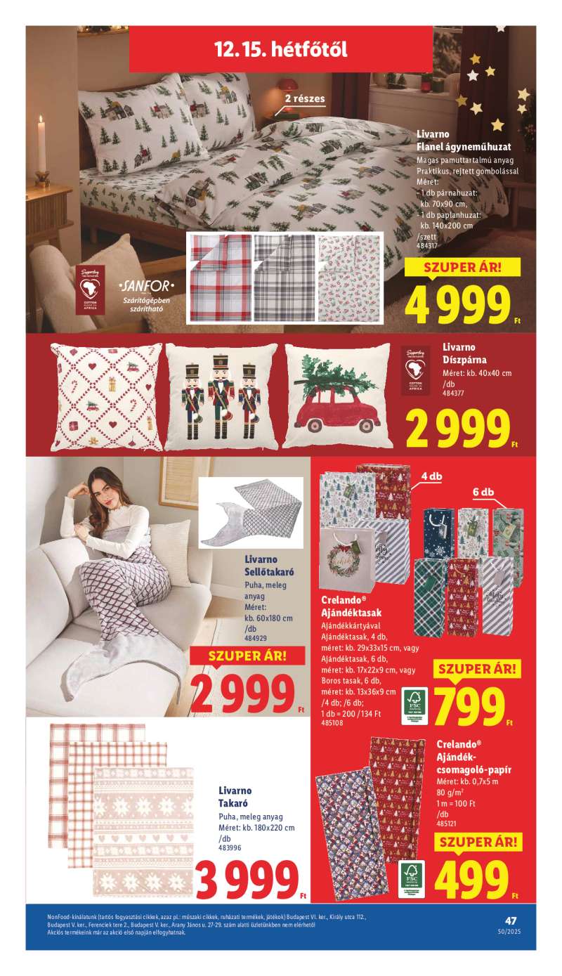 Lidl Érvényes 12.11-től 47 oldal