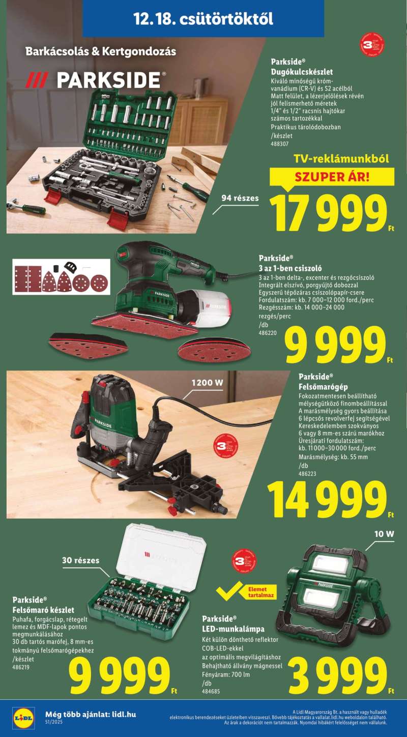 Lidl Akciós Újság NonFood 2 oldal