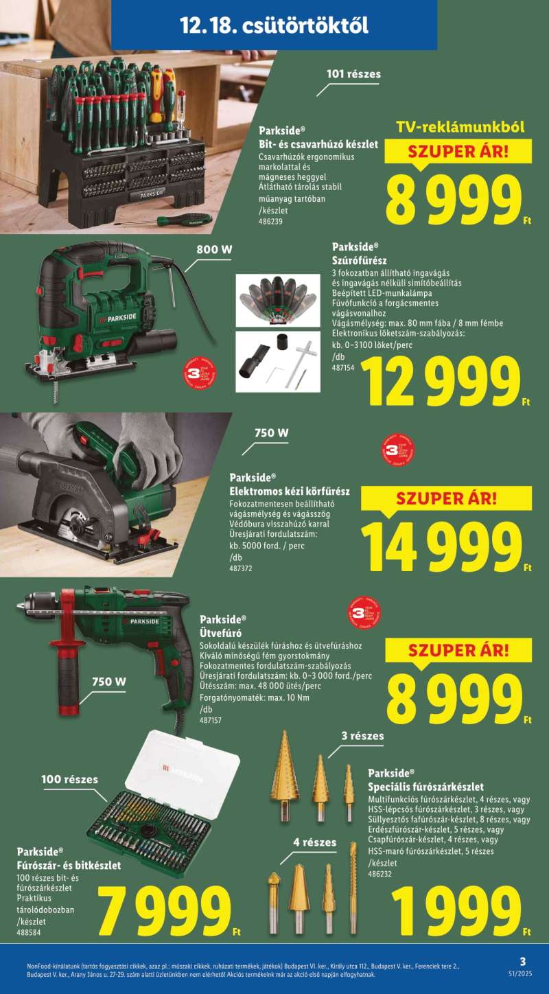 Lidl Akciós Újság NonFood 3 oldal