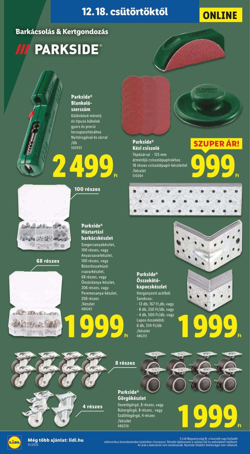 Lidl Akciós Újság NonFood 6 oldal