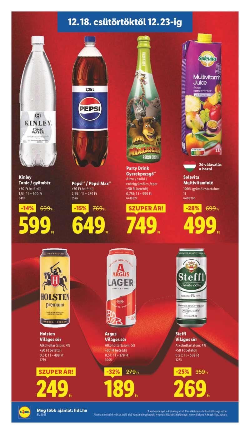 Lidl Érvényes 12.18-tól 14 oldal
