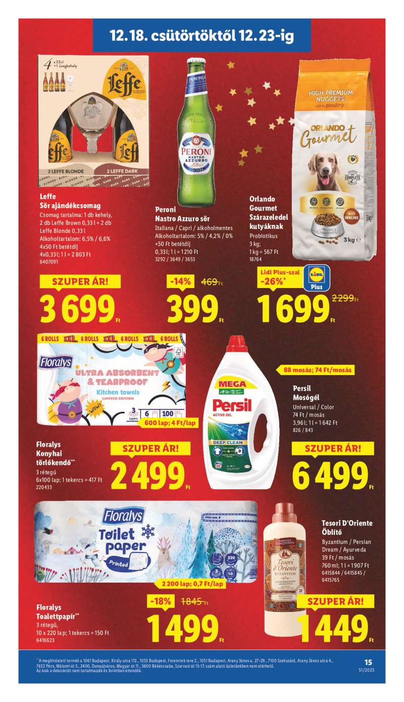 Lidl Érvényes 12.18-tól 15 oldal
