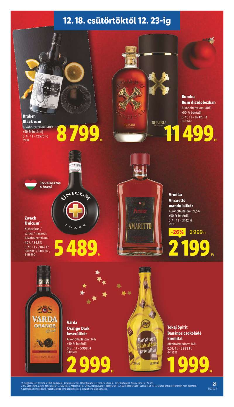 Lidl Érvényes 12.18-tól 21 oldal