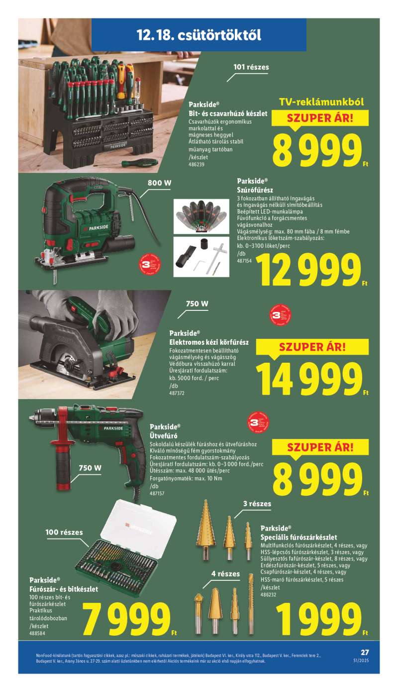Lidl Érvényes 12.18-tól 27 oldal