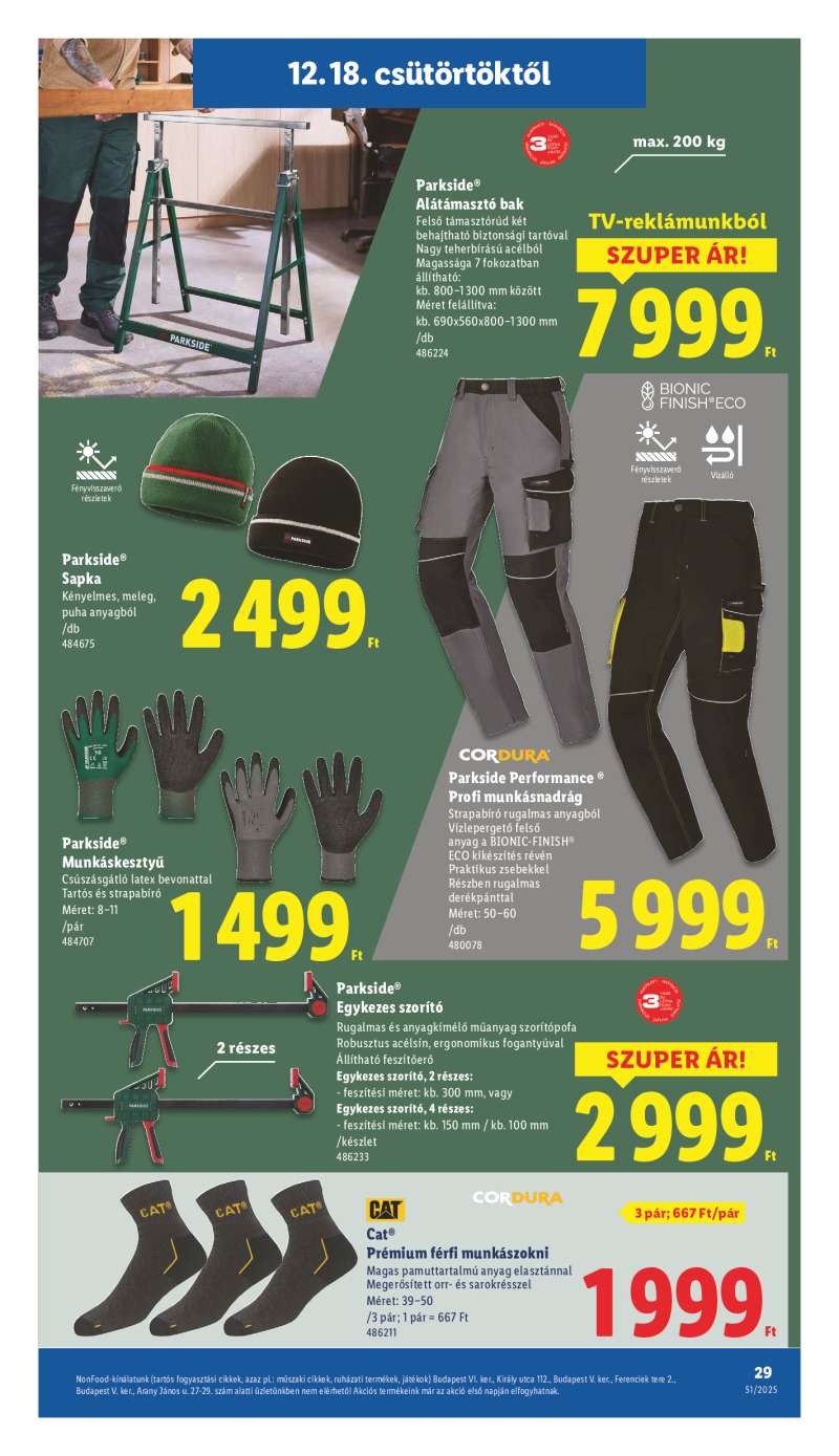 Lidl Érvényes 12.18-tól 29 oldal