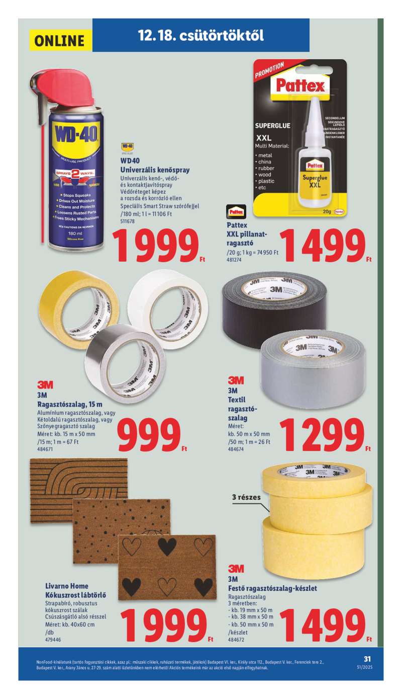 Lidl Érvényes 12.18-tól 31 oldal