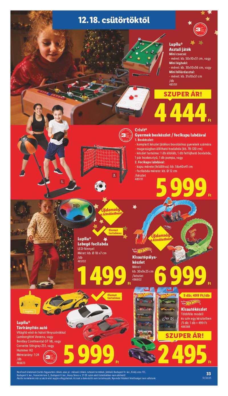 Lidl Érvényes 12.18-tól 33 oldal