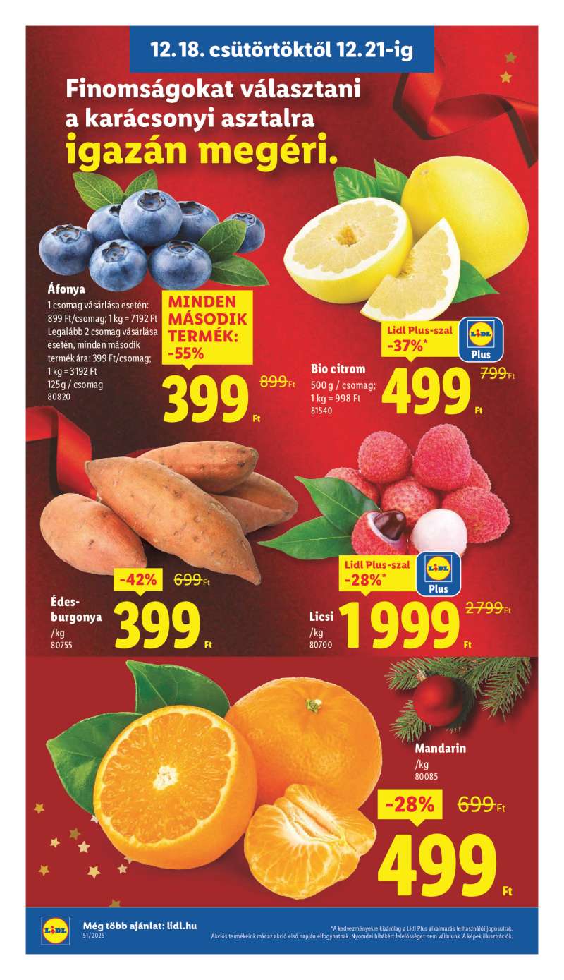 Lidl Érvényes 12.18-tól 4 oldal