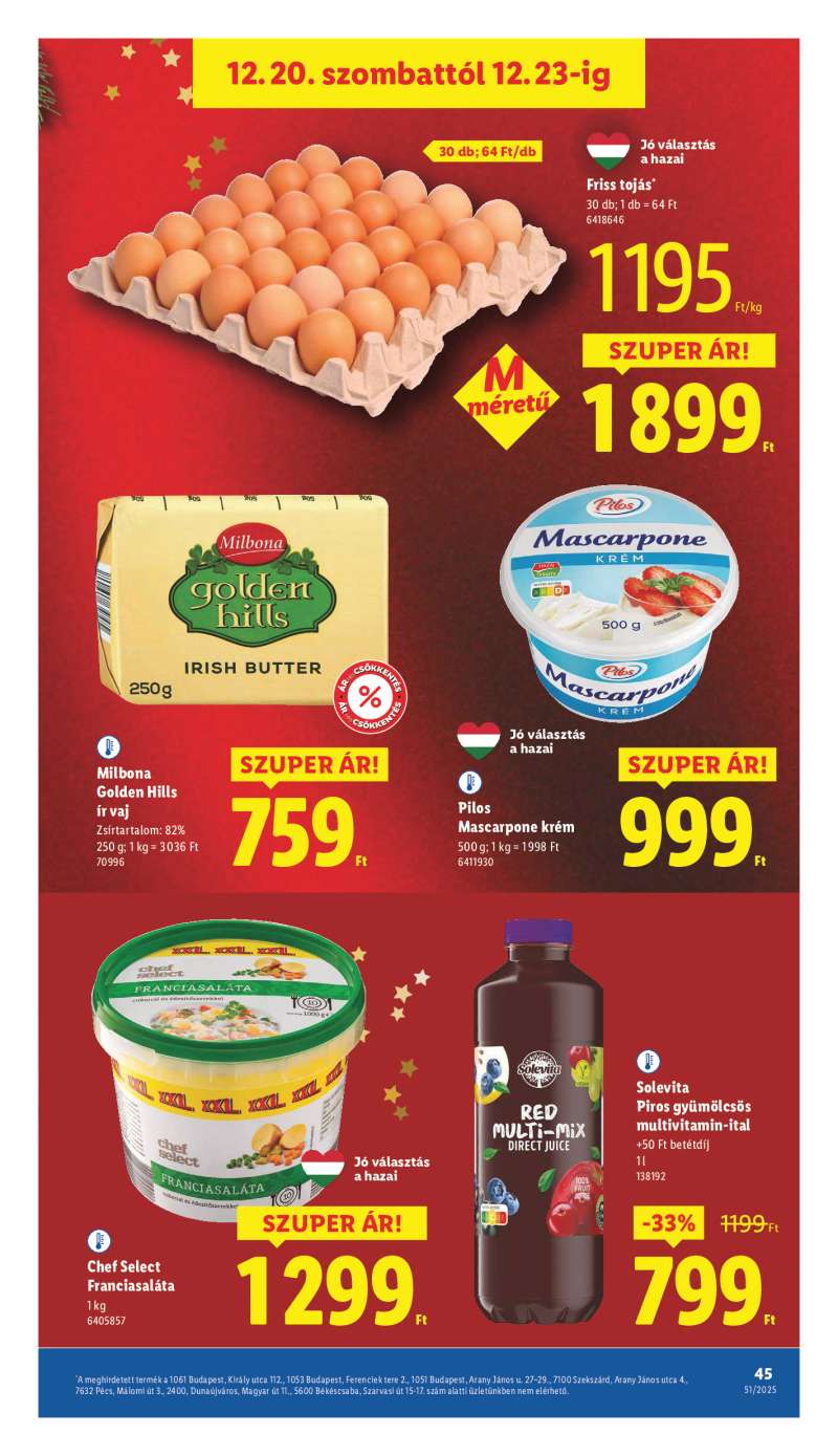 Lidl Érvényes 12.18-tól 45 oldal