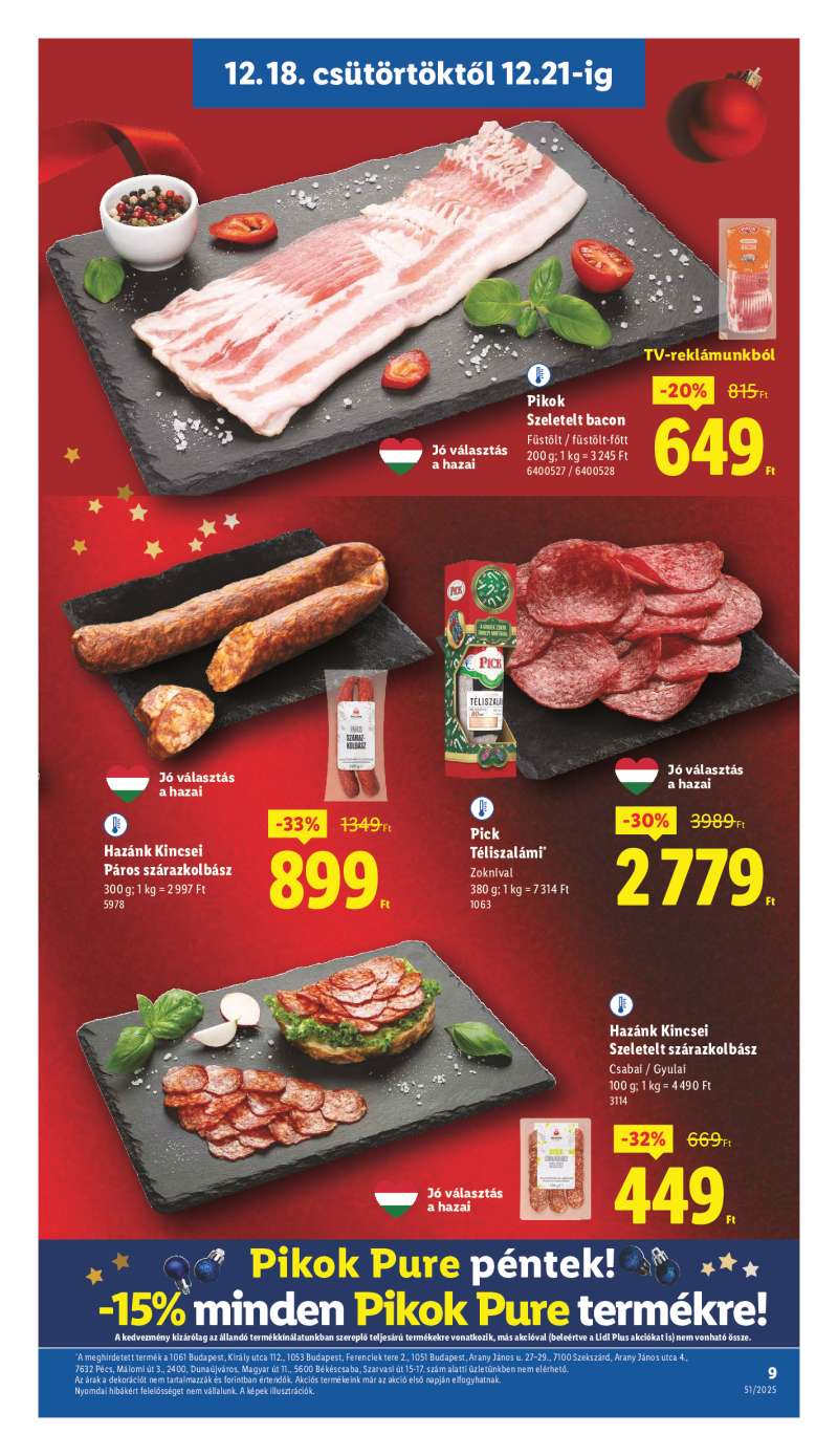 Lidl Érvényes 12.18-tól 9 oldal