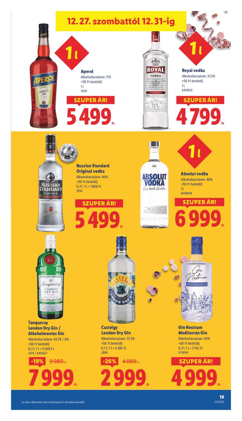 Lidl Érvényes 12.27-től 19 oldal