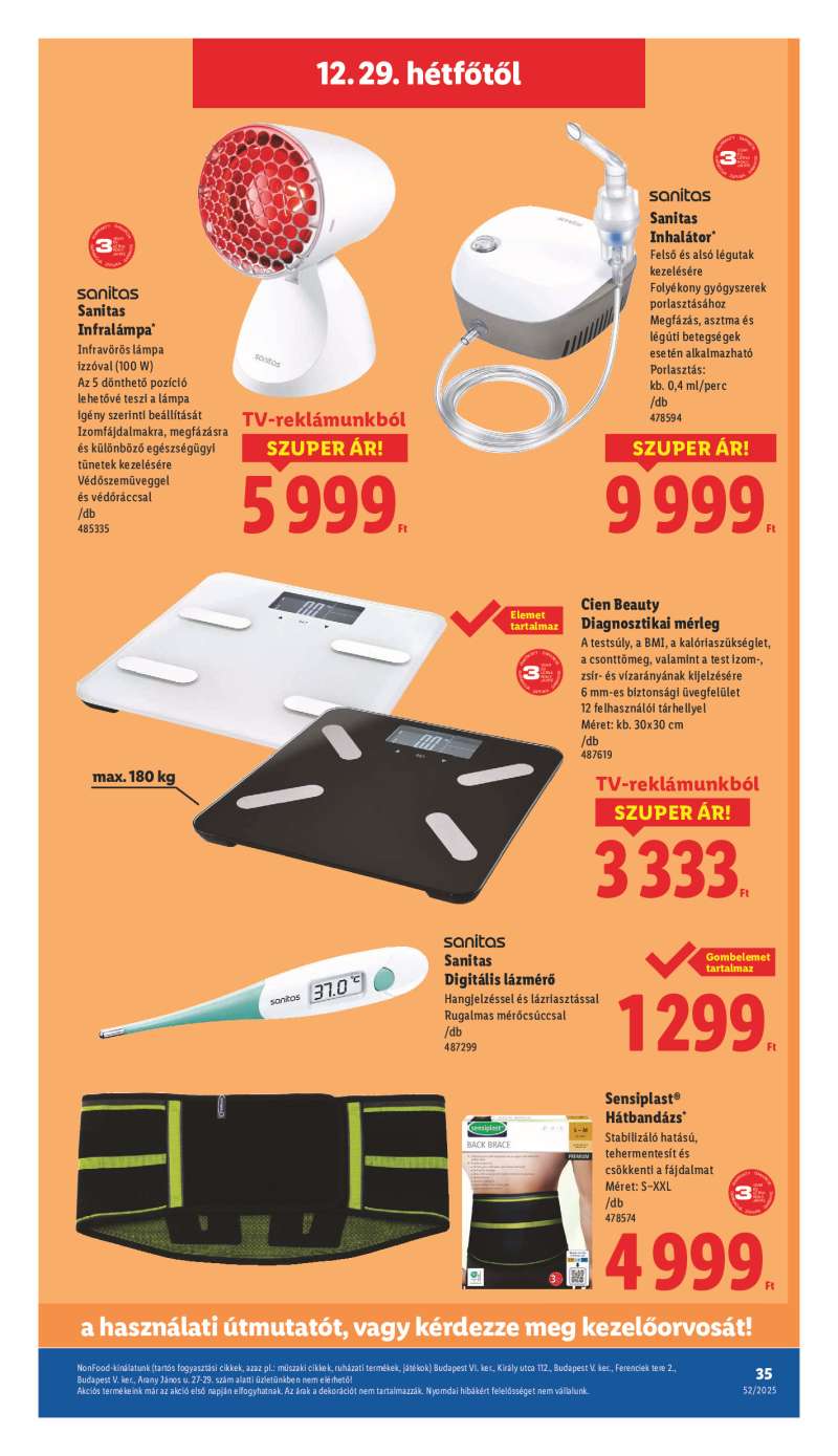 Lidl Érvényes 12.27-től 35 oldal