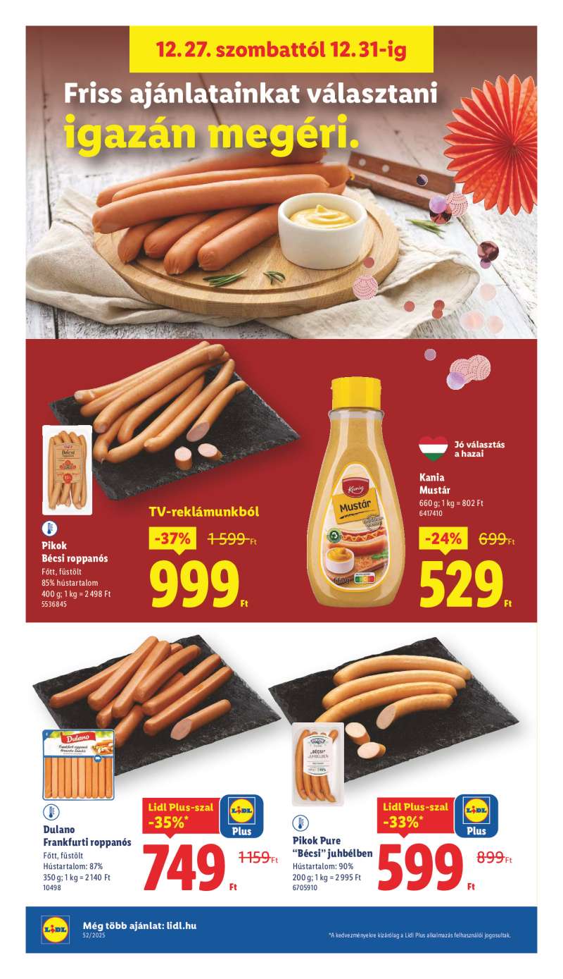 Lidl Érvényes 12.27-től 4 oldal