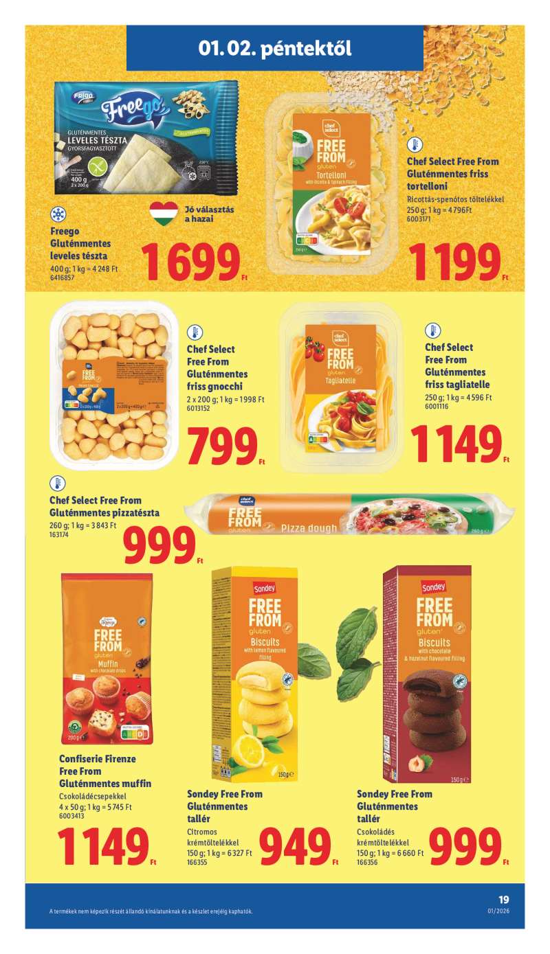 Lidl Érvényes 01.02-től 19 oldal