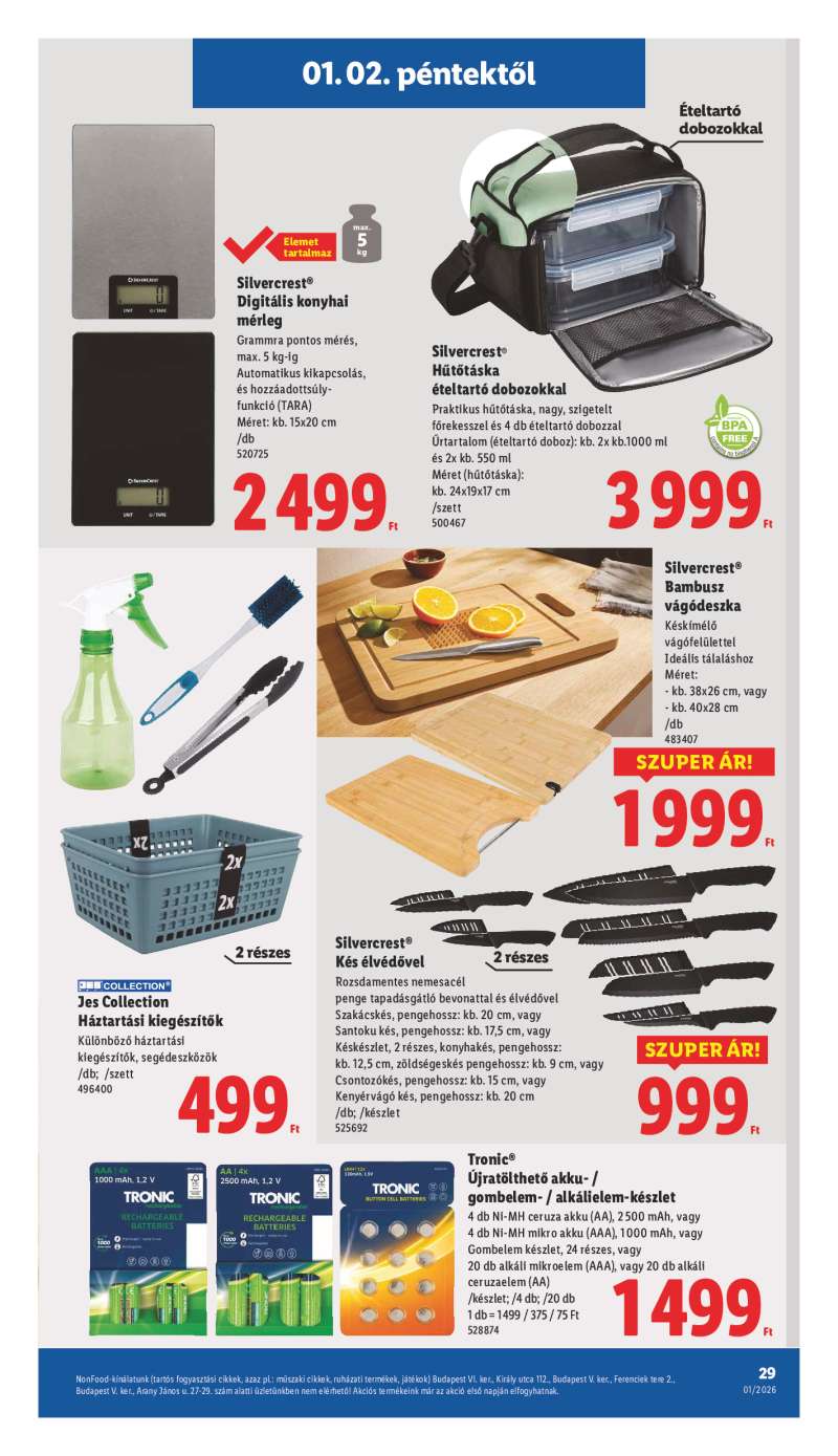 Lidl Érvényes 01.02-től 29 oldal