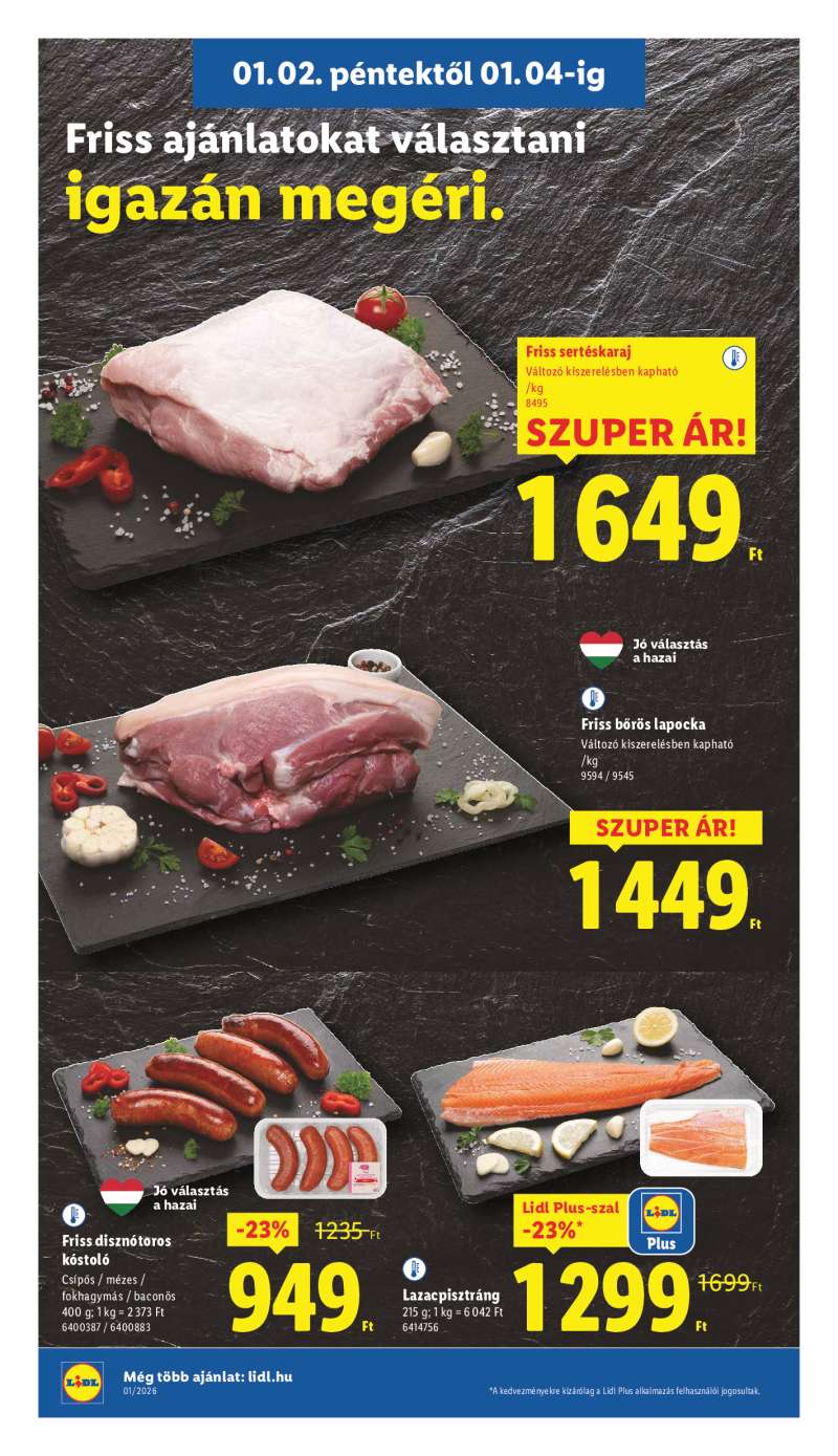 Lidl Érvényes 01.02-től 4 oldal