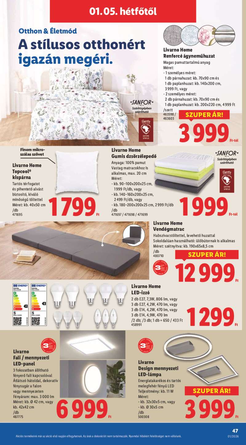 Lidl Érvényes 01.02-től 47 oldal