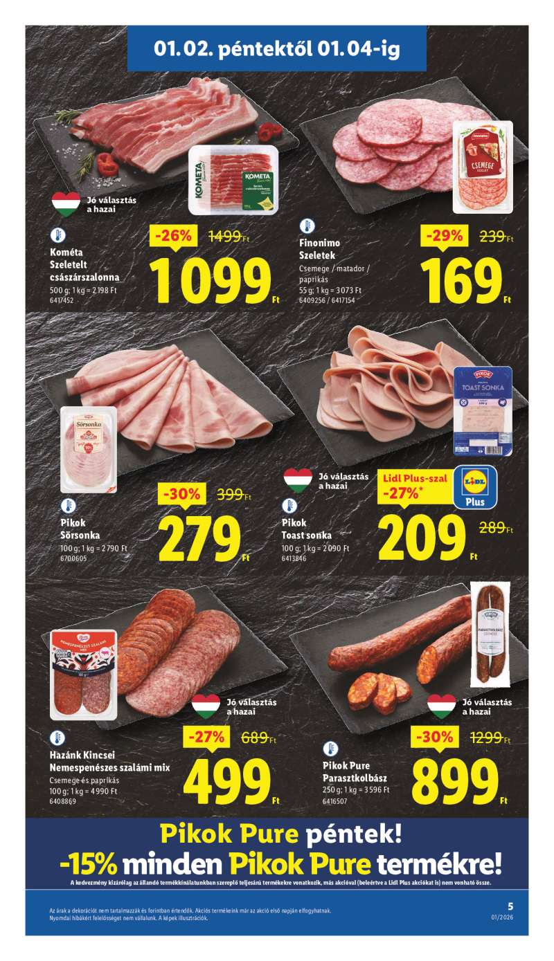 Lidl Érvényes 01.02-től 5 oldal