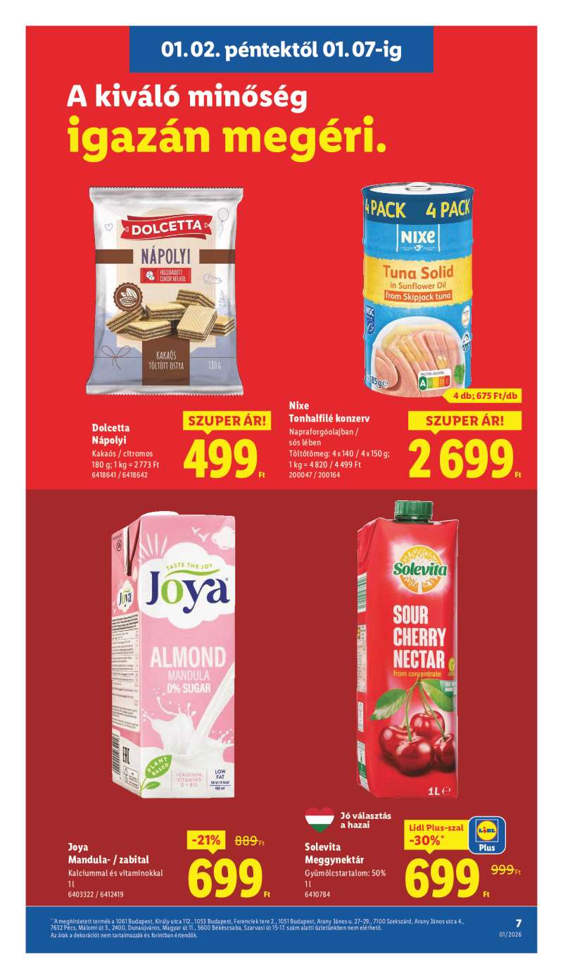Lidl Érvényes 01.02-től 7 oldal