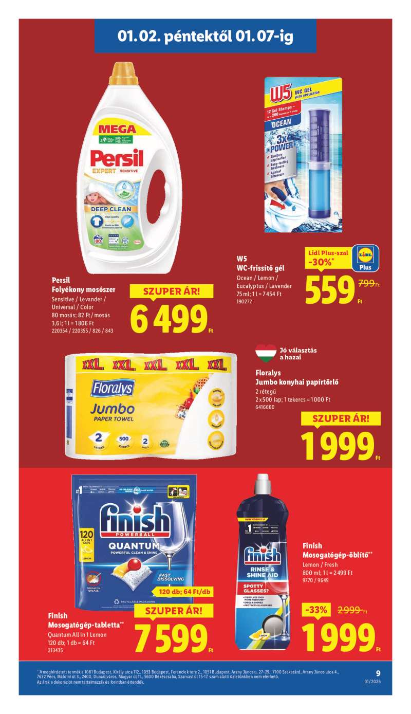 Lidl Érvényes 01.02-től 9 oldal