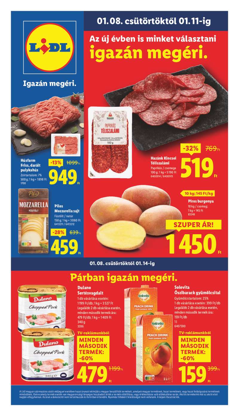 Lidl Érvényes 01.08-tól 1 oldal