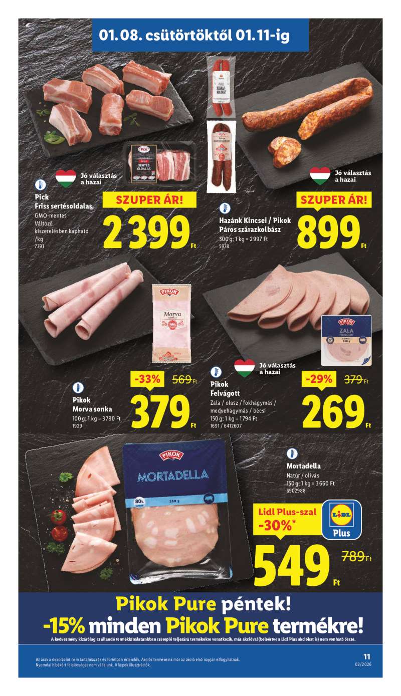 Lidl Érvényes 01.08-tól 11 oldal