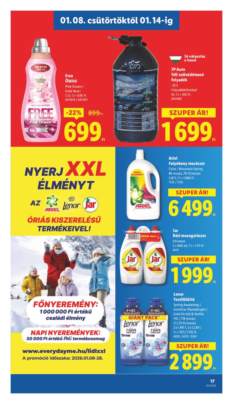 Lidl Érvényes 01.08-tól 17 oldal