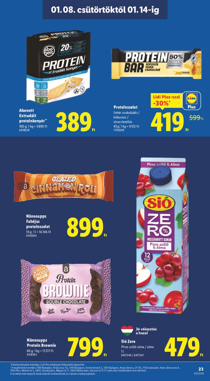 Lidl Érvényes 01.08-tól 23 oldal