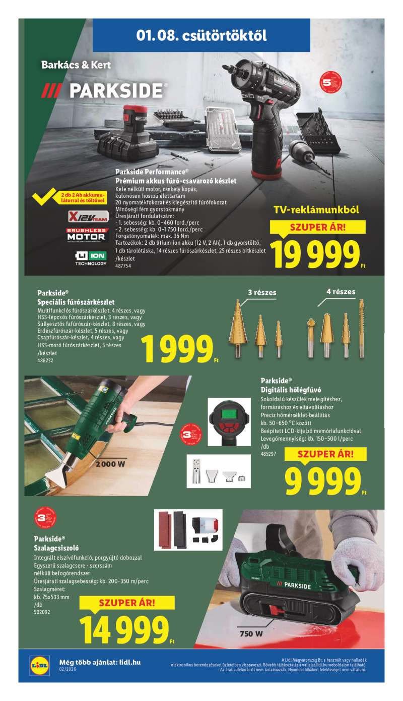 Lidl Érvényes 01.08-tól 26 oldal